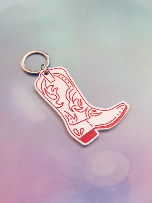 these boots were made for walking keychain